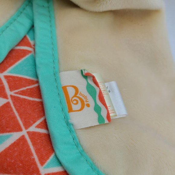 B Cuddly Baby Security Blanket Lovey Sleepy Bunny Rabbit Crinkle Leaf - Picture 3 of 5